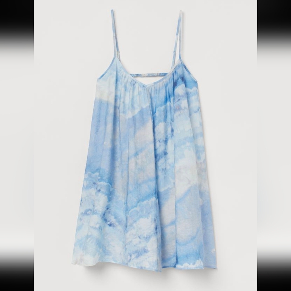 ☁️H&M Blue Cloud Tie-Dye Dress - Picture 2 of 2